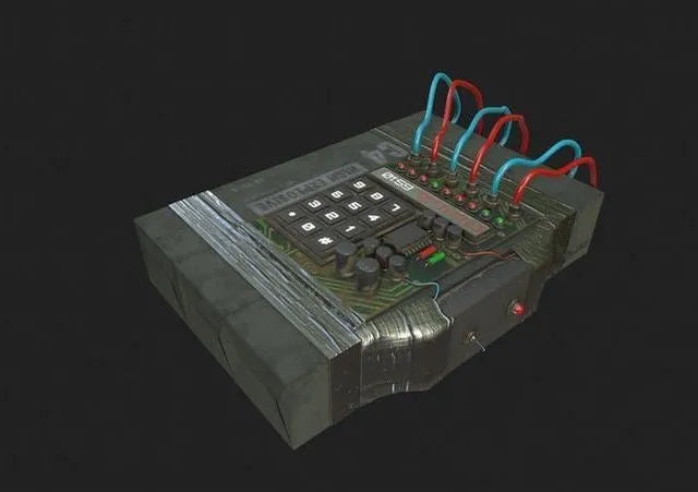 PBR Game 3D Models - C4 Explosive with Detonator