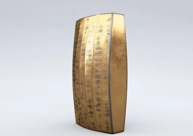 PBR Game 3D Models - Carver Brass Narrow Vase