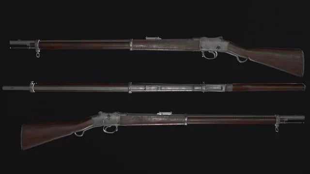 PBR Game 3D Models - Enfield Martini Henry Rifle
