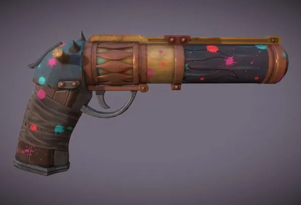 PBR Game 3D Models - Jinx Arcane Pistol