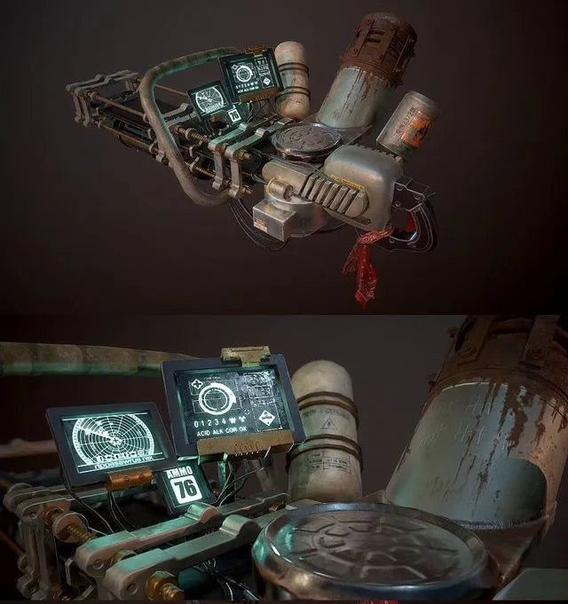 PBR Game 3D Models - Junker Gun