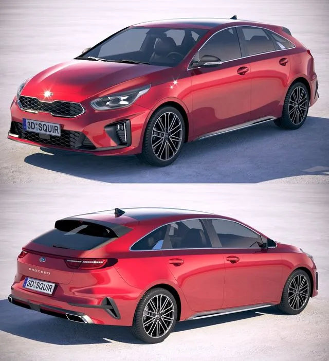 PBR Game 3D Models - Kia ProCeed 2019