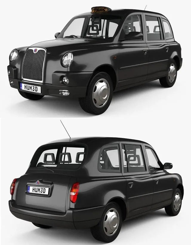 PBR Game 3D Models - LTI TX4 London Taxi 2006