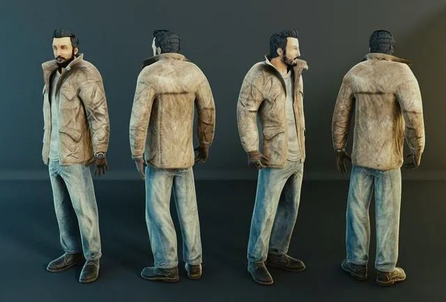 PBR Game 3D Models - Male Apocalyptic