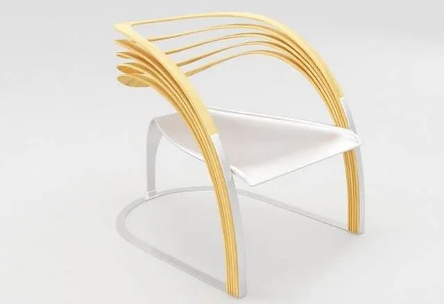 PBR Game 3D Models - Metal Wood Chair