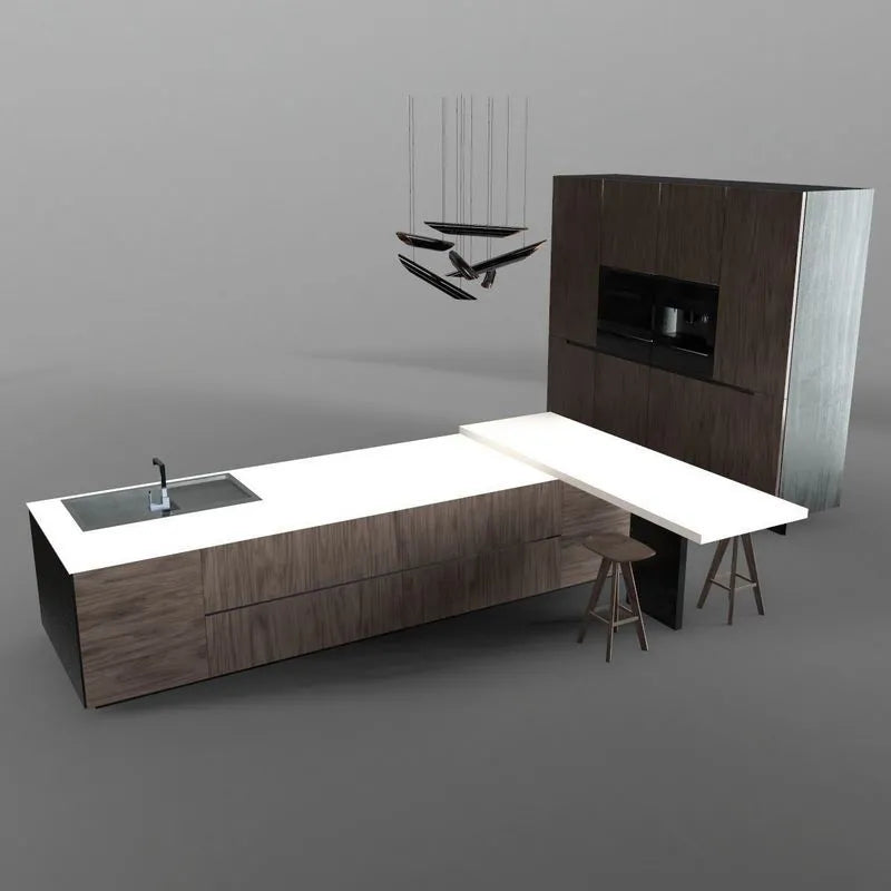 PBR Game 3D Models - Modern kitchen Lowpoly