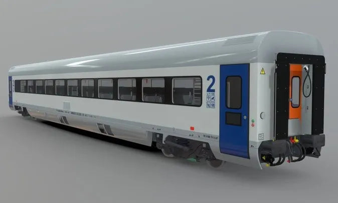 PBR Game 3D Models - Modern Passenger Railroad Car