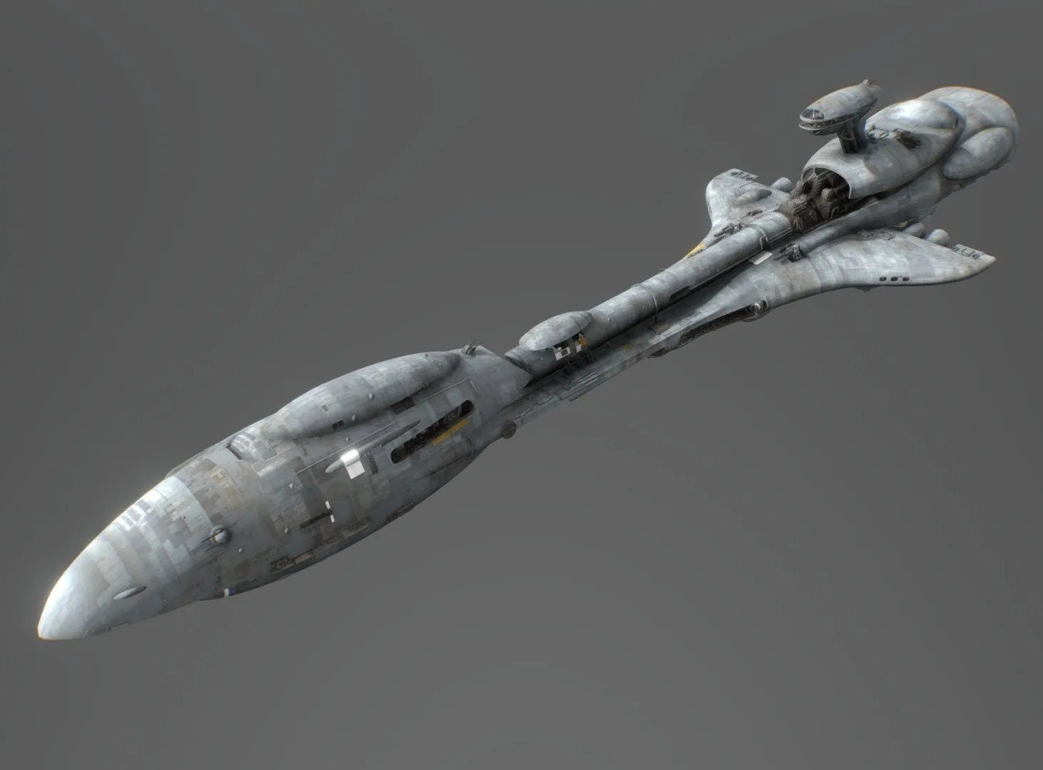 PBR Game 3D Models - Mon Calamari Corvette
