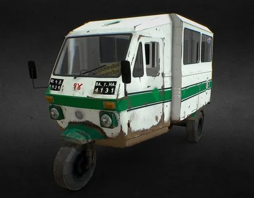PBR Game 3D Models - Nepal Safa Tempo