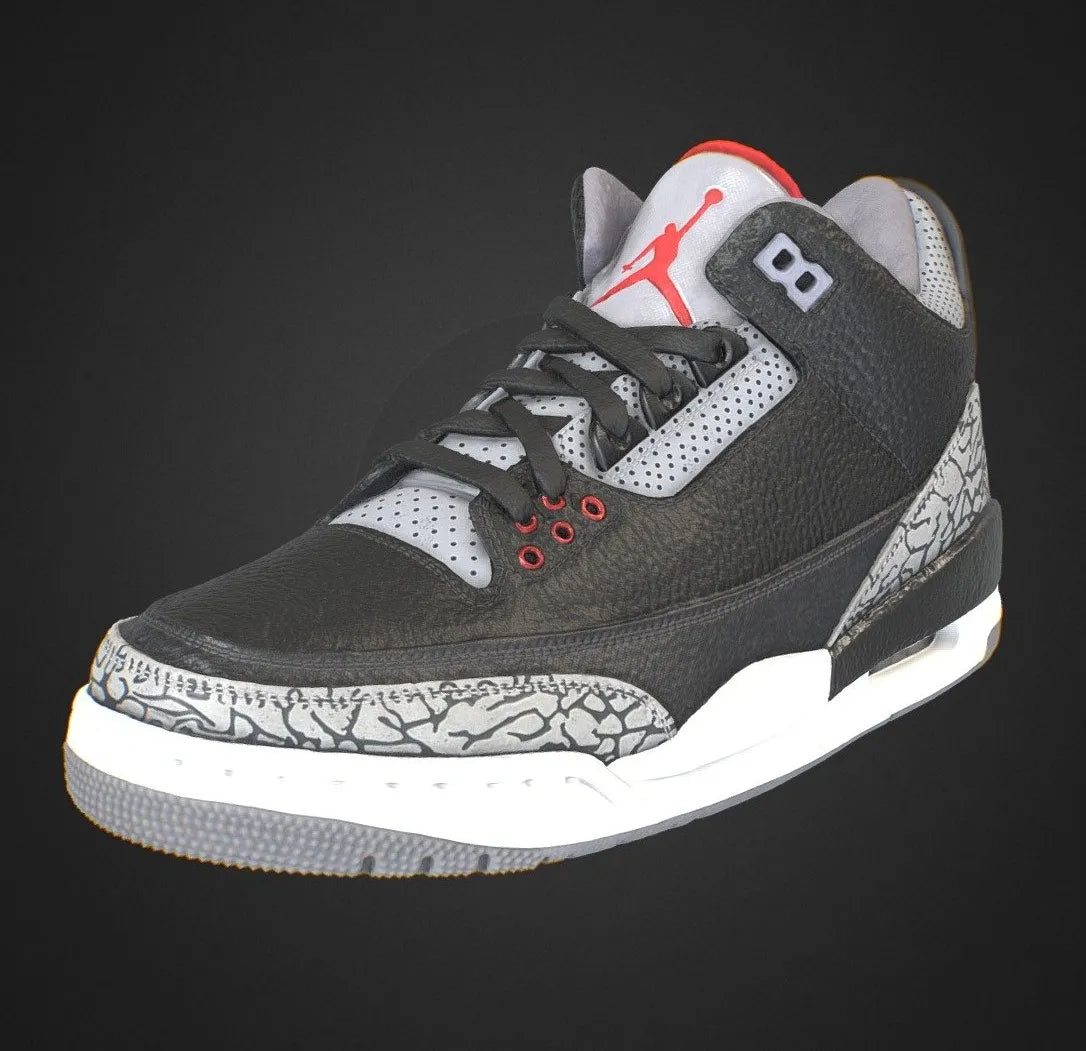 PBR Game 3D Models - Nike Air Jordan 3 Retro