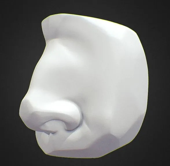 PBR Game 3D Models - Nose Planes Sculpt