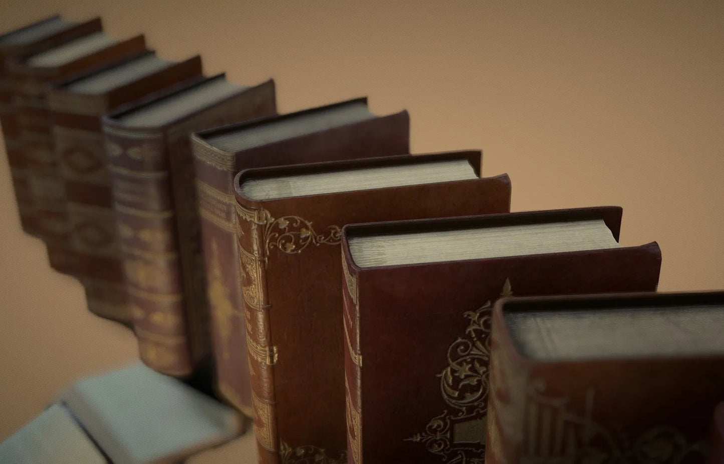 PBR Game 3D Models - Old Books Original