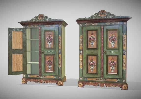 PBR Game 3D Models - Old Wardrobe   Verdolo