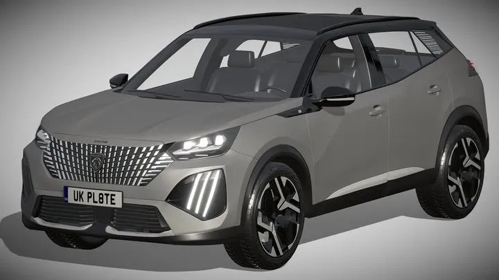 PBR Game 3D Models - Peugeot E 2008 2024