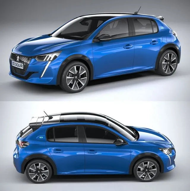 PBR Game 3D Models - Peugeot e-208 2020