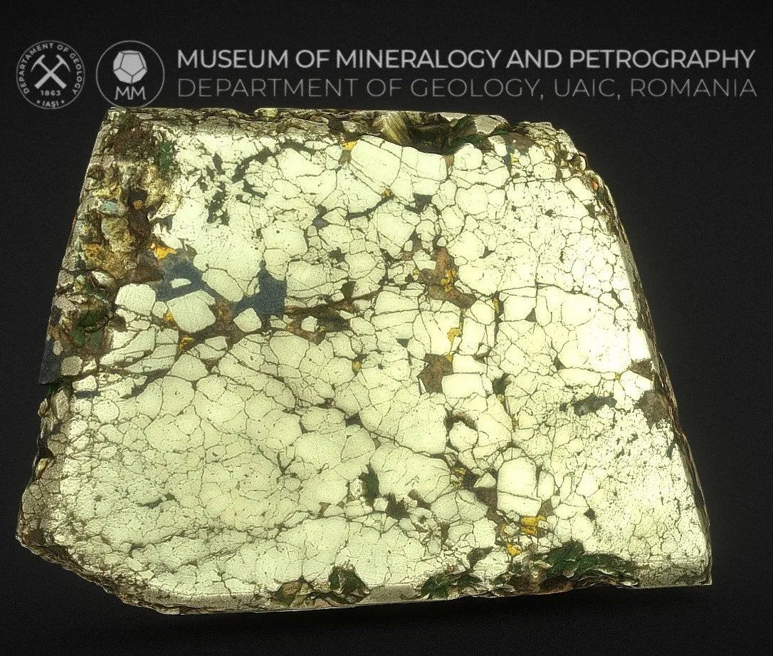 PBR Game 3D Models - Polished Ore Sample Of Pyrite And Chalcopyrite