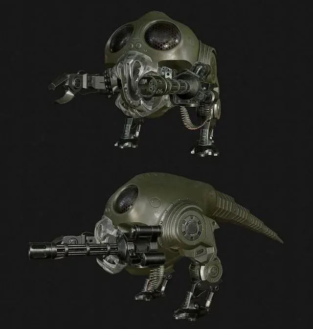 PBR Game 3D Models - Pollywog robot