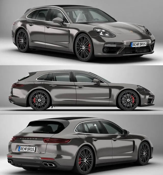 PBR Game 3D Models - Porsche Panamera Sport Turismo Turbo 2018