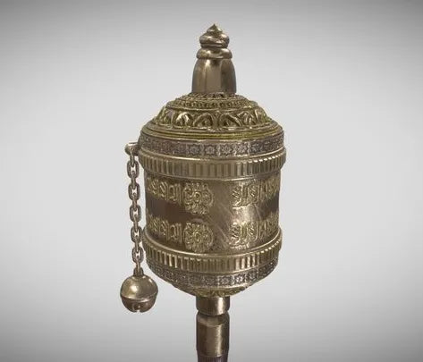 PBR Game 3D Models - Pray Wheel   PWP_Bumpato