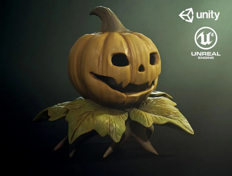 PBR Game 3D Models - Pumpking Monster1