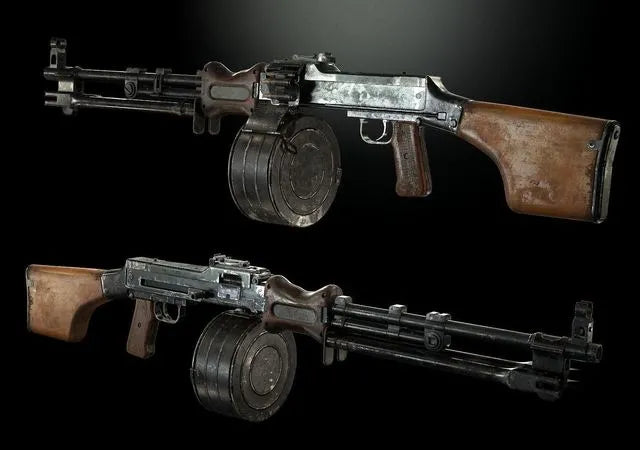 PBR Game 3D Models - RPD Hand Machinegun