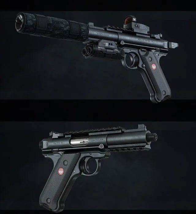PBR Game 3D Models - Ruger Mark IV tactical