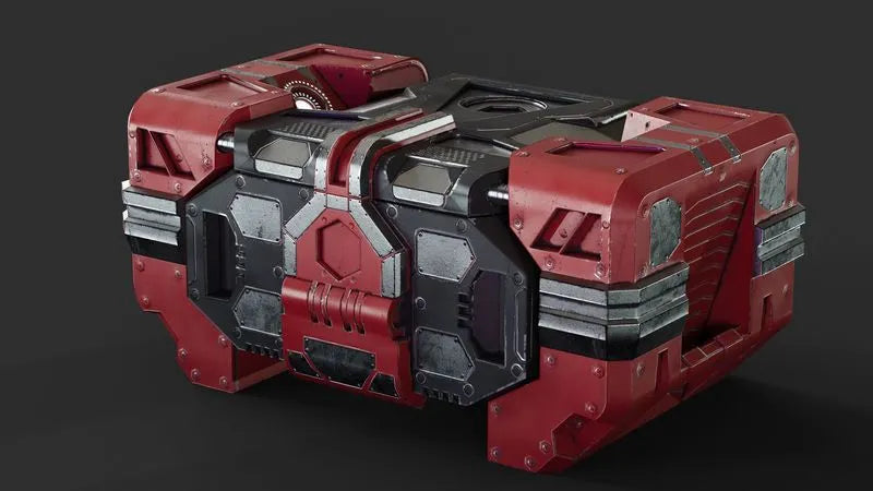PBR Game 3D Models - Sci-Fi Loot box