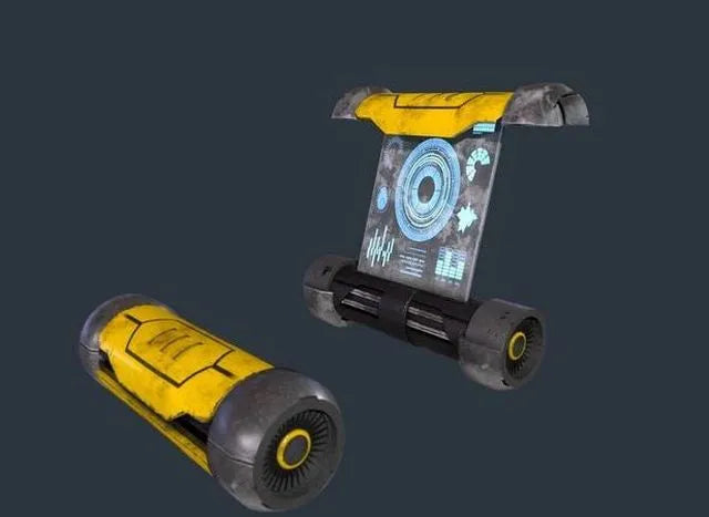 PBR Game 3D Models - Sci fi tablet