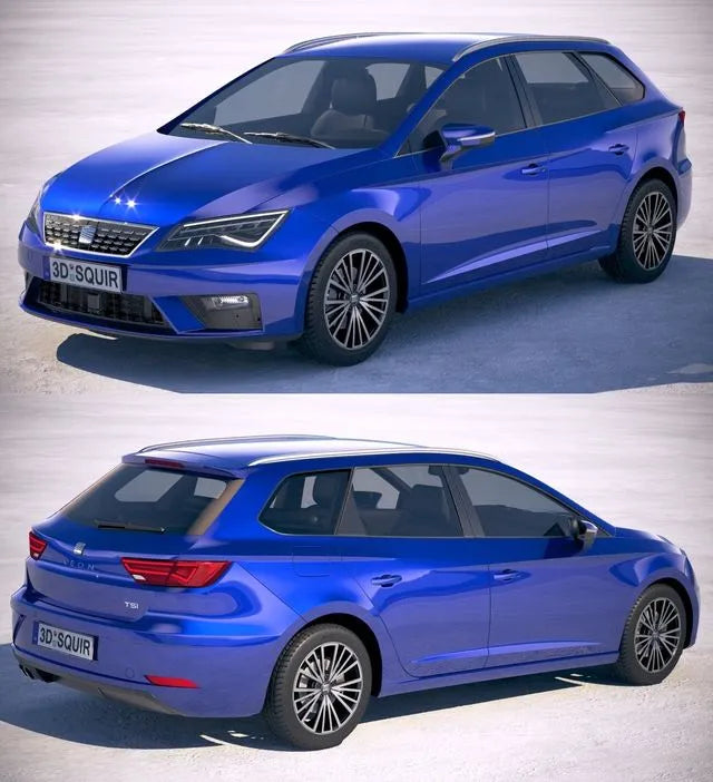 PBR Game 3D Models - Seat Leon ST 2019