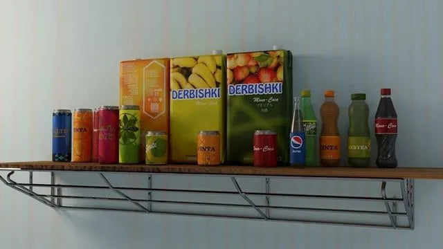 PBR Game 3D Models - Set of bottles