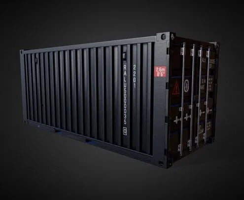 PBR Game 3D Models - Shipping Container   Tutorial Included