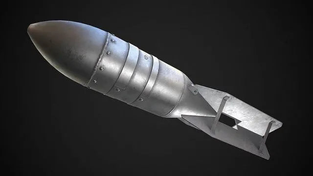 PBR Game 3D Models - Soviet air-dropped bomb FAB-250