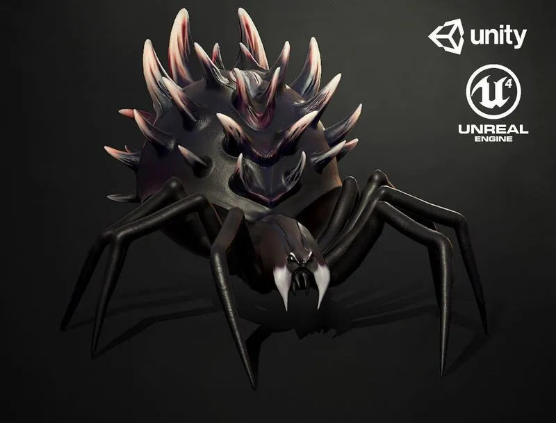 PBR Game 3D Models - Spider insect3