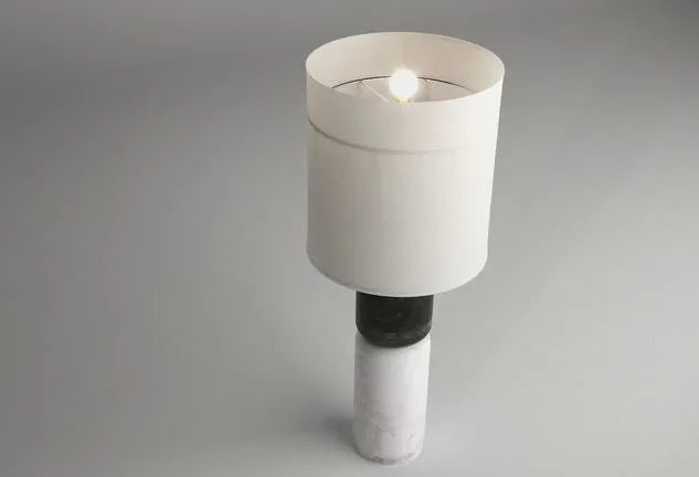 PBR Game 3D Models - Stacked Marble Table Lamp