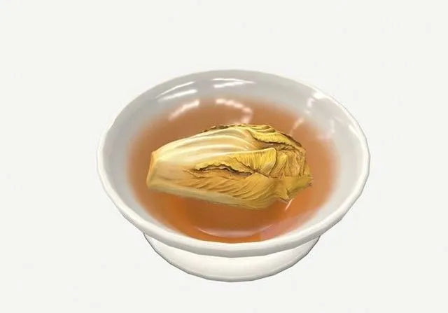 PBR Game 3D Models - Steamed Chinese Cabbage in Supreme Soup