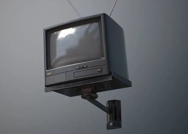 PBR Game 3D Models - Television with Wall Hanger