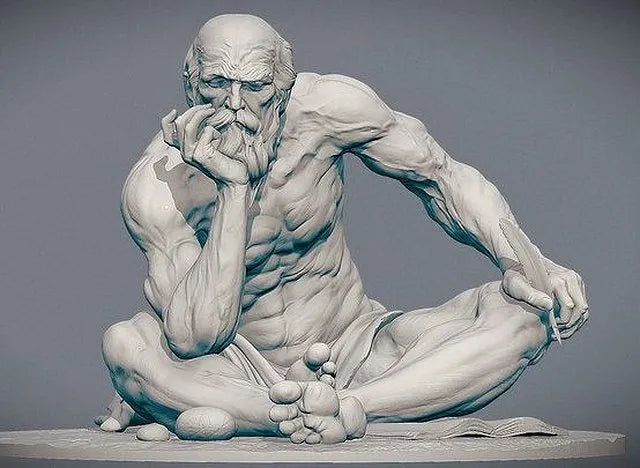 PBR Game 3D Models - The Thinker