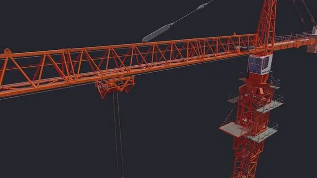 PBR Game 3D Models - Tower Crane