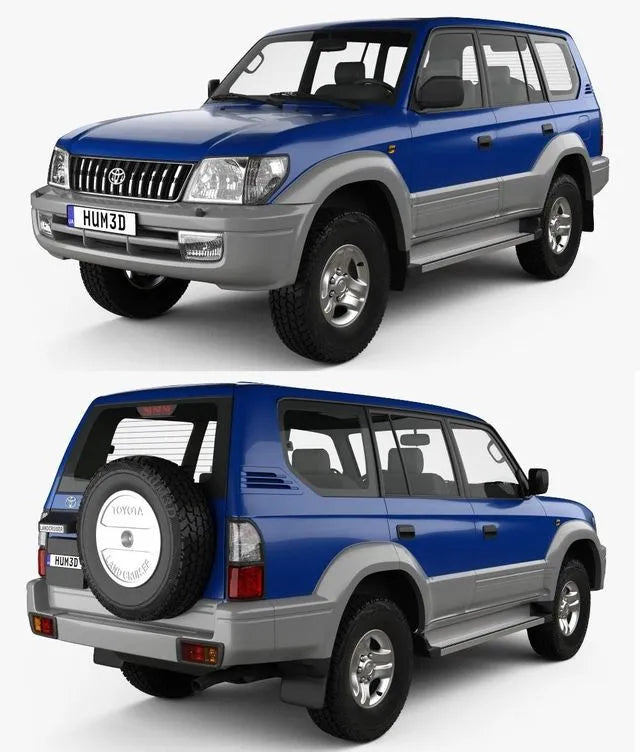 PBR Game 3D Models - Toyota Land Cruiser Prado 5-door 1999