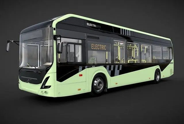 PBR Game 3D Models - Volvo 7900 Electric Bus