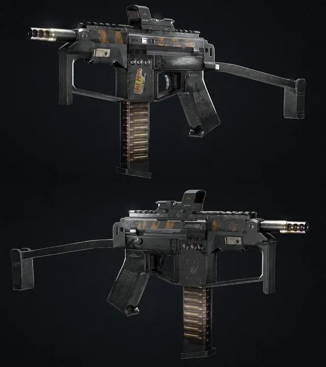 PBR Game 3D Models - Wardog SMG