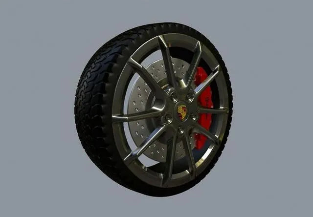 PBR Game 3D Models - Wheel Low-poly