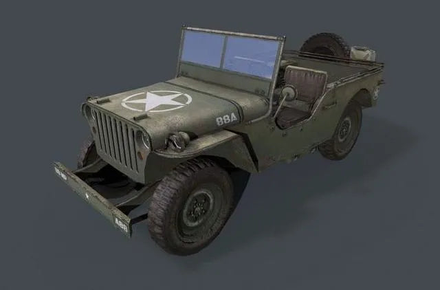 PBR Game 3D Models - Willys MB