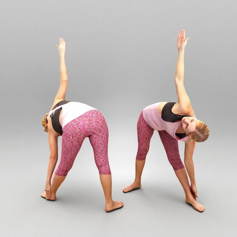 PBR Game 3D Models - Woman doing yoga 422