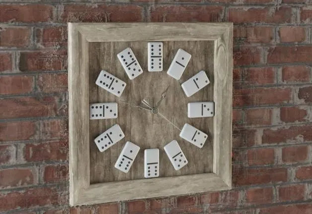 PBR Game 3D Models - Wooden Domino Wall Clock