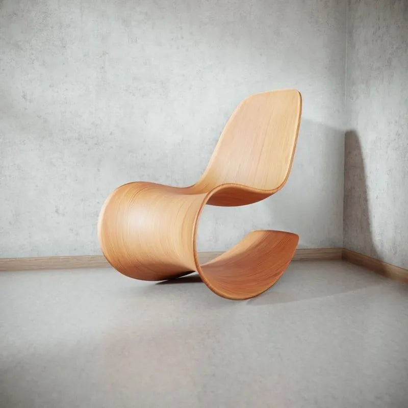 PBR Game 3D Models - Wooden Rocking Chair