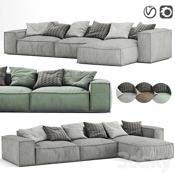 peanut b sofa 3DSMAX Model