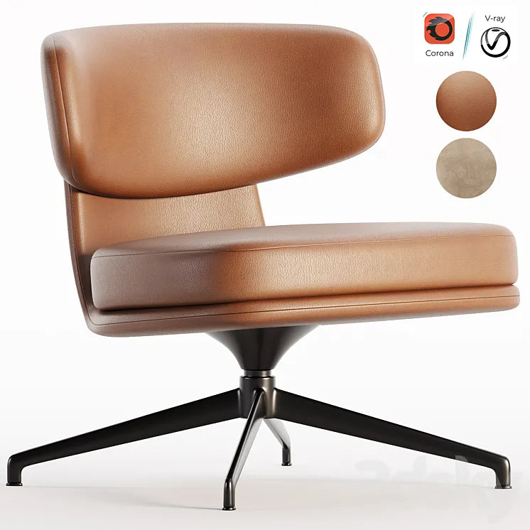 PICCADILLY Easy chair By Molteni & C. 3DSMAX Model