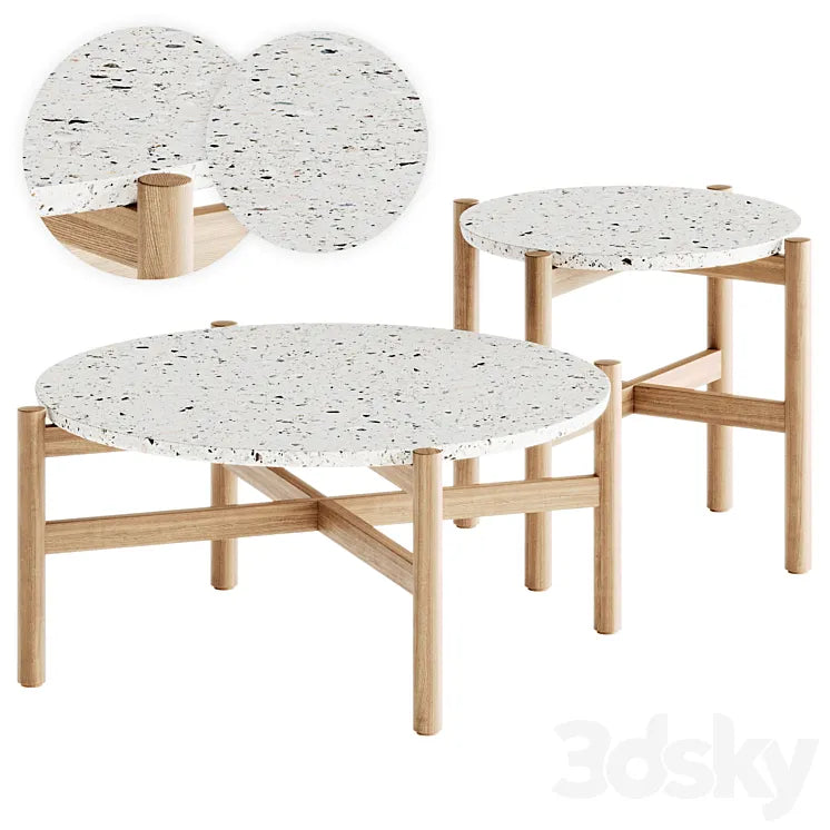 Pola Coffee Tables by Kave Home 3DSMAX Model