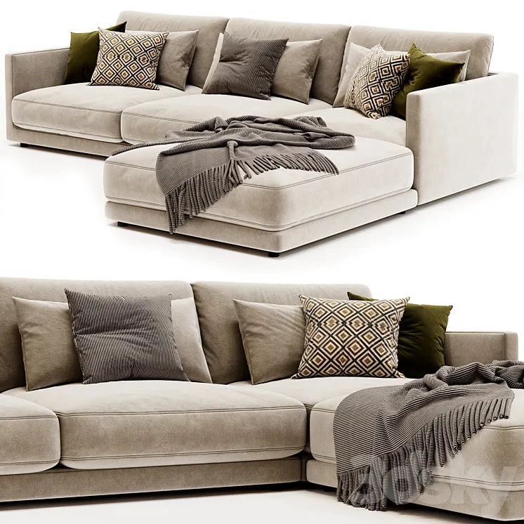 Poliform Bristol with Ottoman 3DSMAX Model